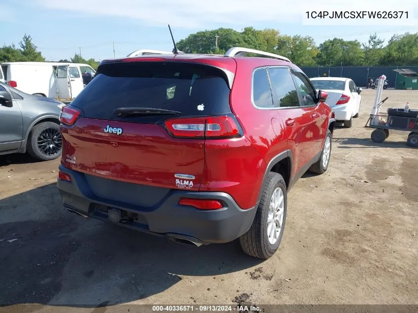 2015 Jeep Cherokee Latitude VIN: 1C4PJMCSXFW626371 Lot: 40336571