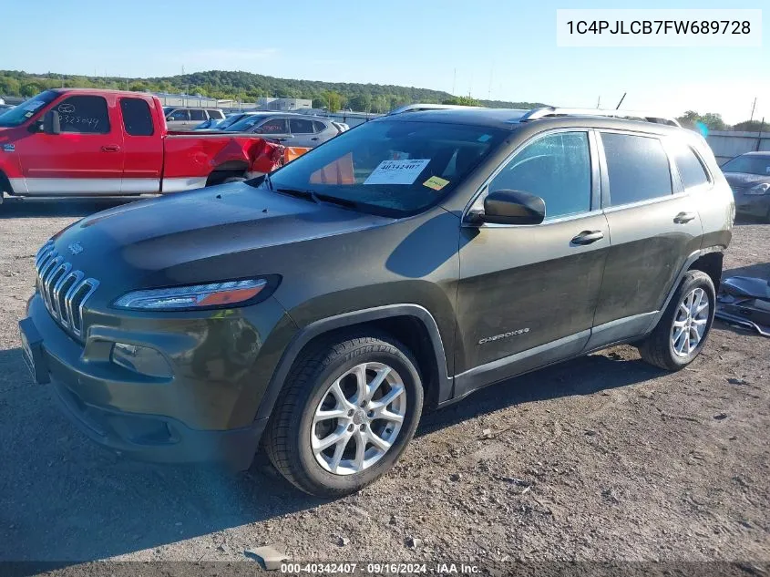 1C4PJLCB7FW689728 2015 Jeep Cherokee Latitude