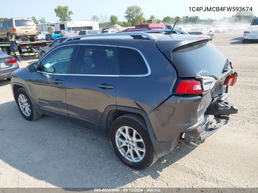 2015 Jeep Cherokee North VIN: 1C4PJMCB4FW593674 Lot: 40343996