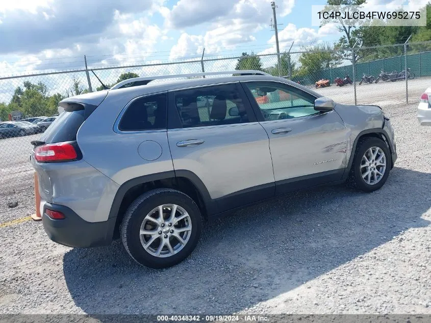 2015 Jeep Cherokee Latitude VIN: 1C4PJLCB4FW695275 Lot: 40348342