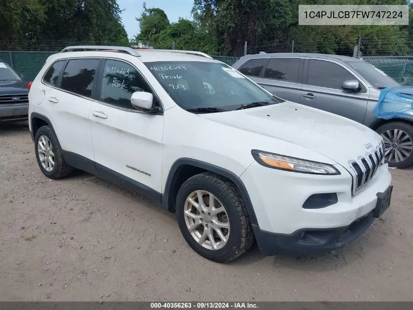 1C4PJLCB7FW747224 2015 Jeep Cherokee Latitude