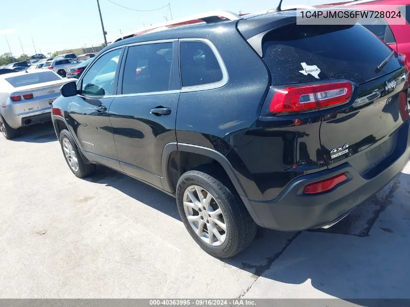 2015 Jeep Cherokee Latitude VIN: 1C4PJMCS6FW728024 Lot: 40363995