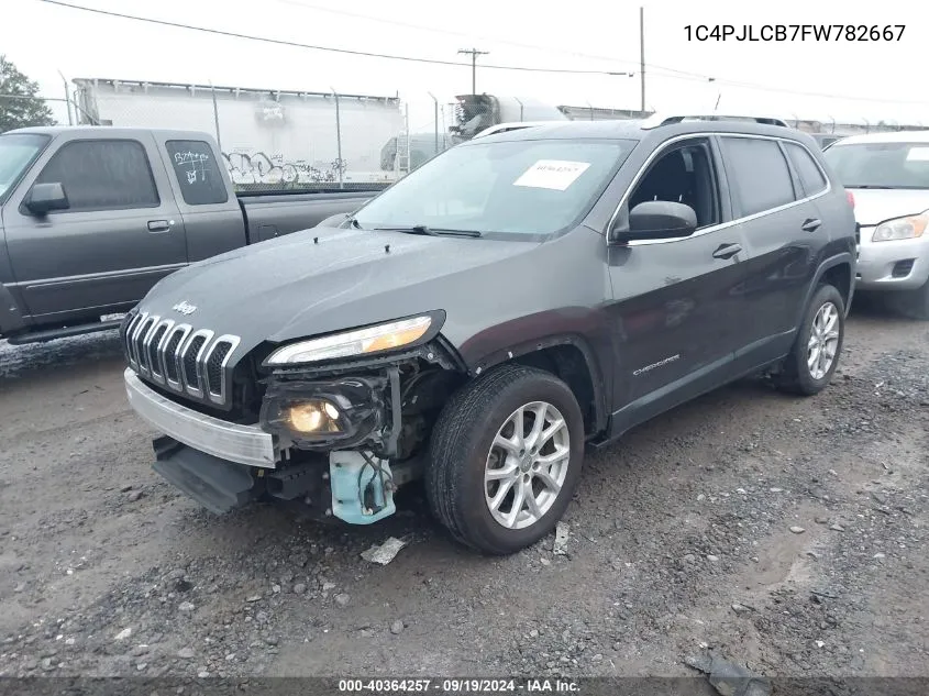 2015 Jeep Cherokee Latitude VIN: 1C4PJLCB7FW782667 Lot: 40364257