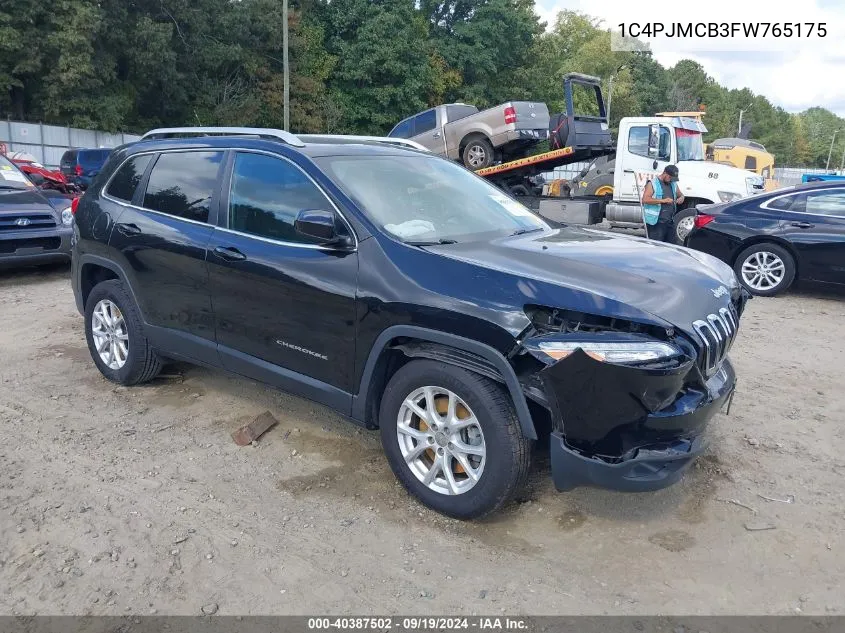 2015 Jeep Cherokee Latitude VIN: 1C4PJMCB3FW765175 Lot: 40387502