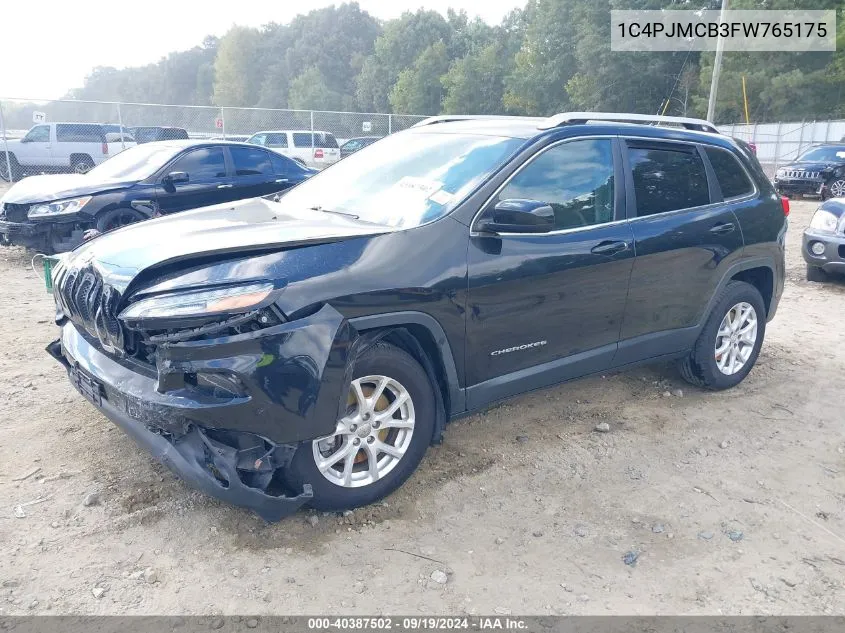 2015 Jeep Cherokee Latitude VIN: 1C4PJMCB3FW765175 Lot: 40387502