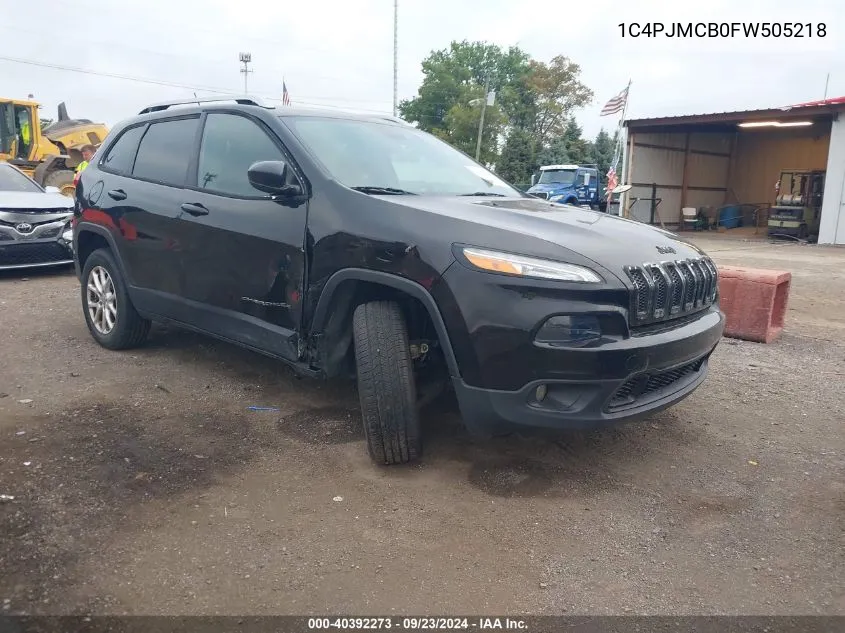 2015 Jeep Cherokee Latitude VIN: 1C4PJMCB0FW505218 Lot: 40392273