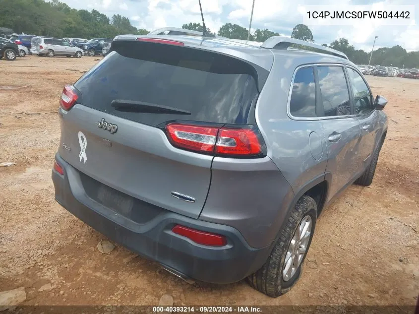 2015 Jeep Cherokee Latitude VIN: 1C4PJMCS0FW504442 Lot: 40393214