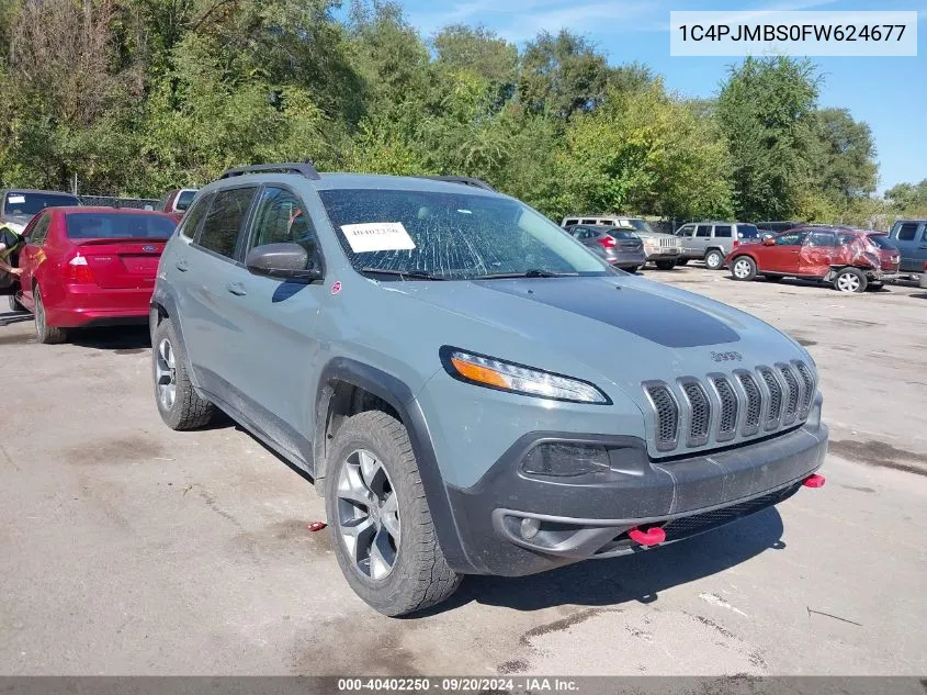 1C4PJMBS0FW624677 2015 Jeep Cherokee Trailhawk