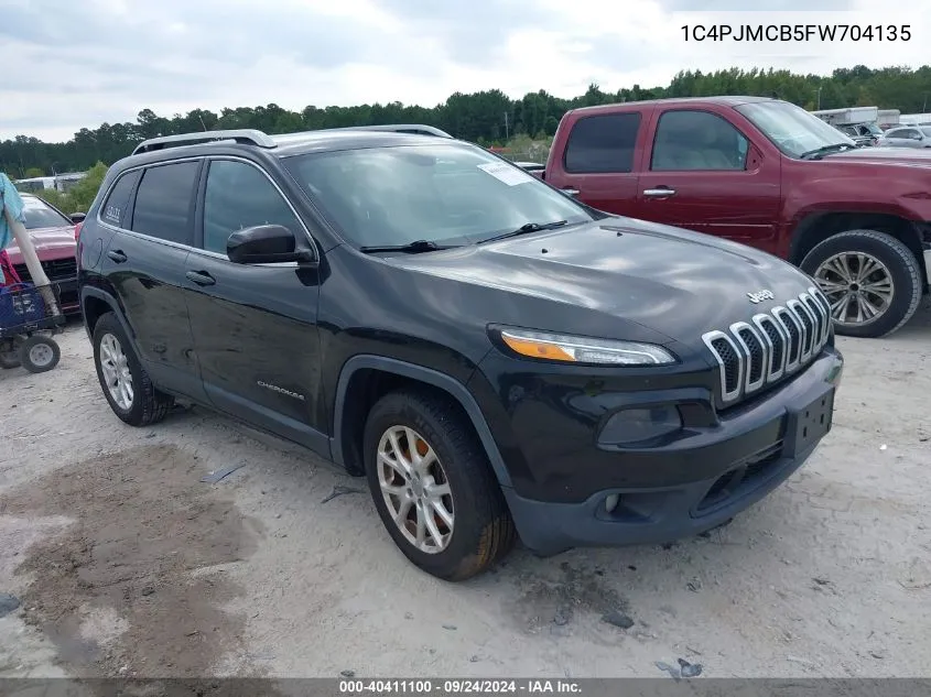 2015 Jeep Cherokee Latitude VIN: 1C4PJMCB5FW704135 Lot: 40411100