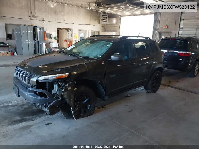 2015 Jeep Cherokee Trailhawk VIN: 1C4PJMBSXFW523422 Lot: 40411914