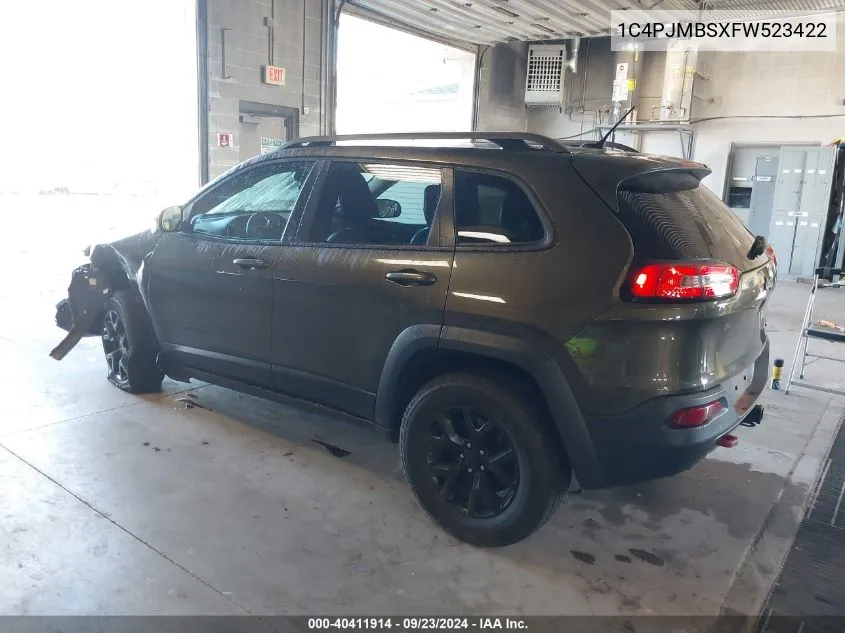 1C4PJMBSXFW523422 2015 Jeep Cherokee Trailhawk