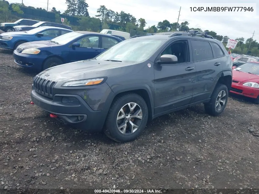 1C4PJMBB9FW777946 2015 Jeep Cherokee Trailhawk