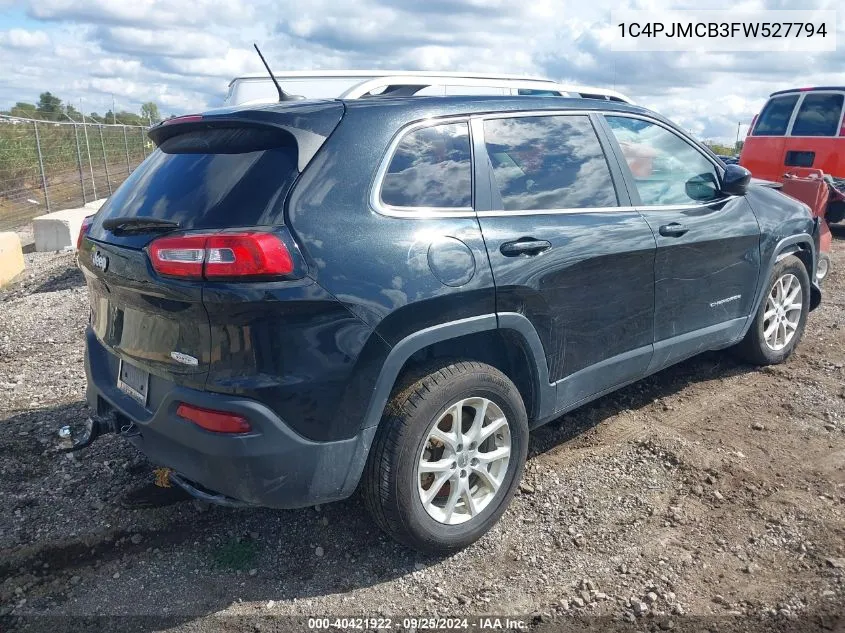 2015 Jeep Cherokee North VIN: 1C4PJMCB3FW527794 Lot: 40421922