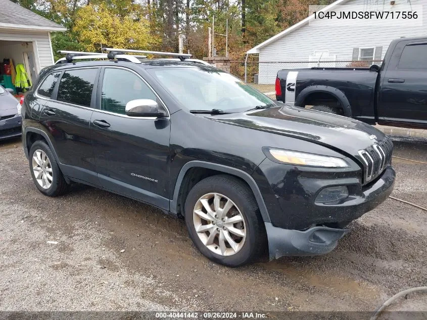 2015 Jeep Cherokee Limited VIN: 1C4PJMDS8FW717556 Lot: 40441442