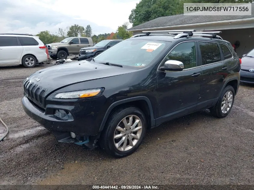 2015 Jeep Cherokee Limited VIN: 1C4PJMDS8FW717556 Lot: 40441442