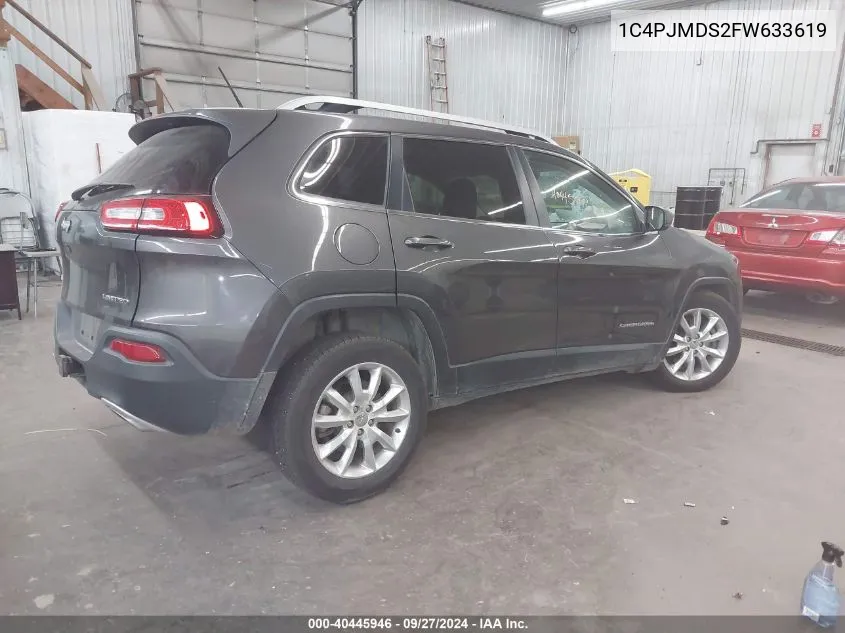 1C4PJMDS2FW633619 2015 Jeep Cherokee Limited