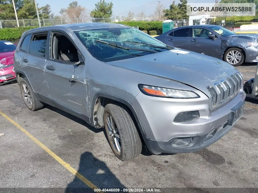 1C4PJLAB6FW525888 2015 Jeep Cherokee Sport