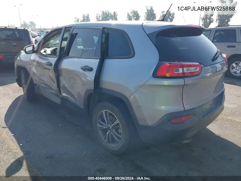 1C4PJLAB6FW525888 2015 Jeep Cherokee Sport