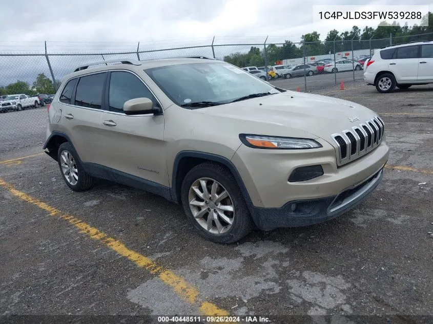 1C4PJLDS3FW539288 2015 Jeep Cherokee Limited