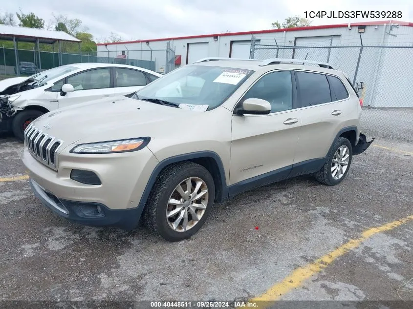 1C4PJLDS3FW539288 2015 Jeep Cherokee Limited