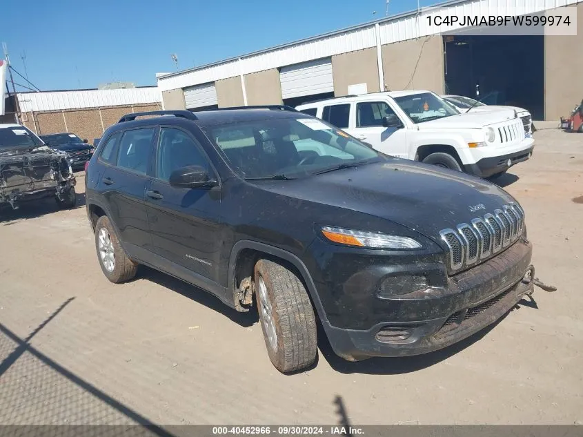 2015 Jeep Cherokee Sport VIN: 1C4PJMAB9FW599974 Lot: 40452966