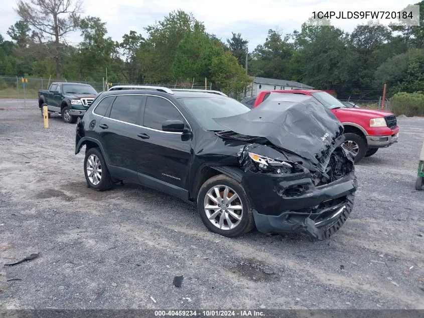 2015 Jeep Cherokee Limited VIN: 1C4PJLDS9FW720184 Lot: 40459234