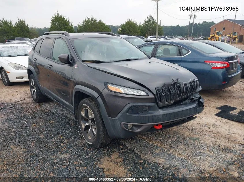 2015 Jeep Cherokee Trailhawk VIN: 1C4PJMBS1FW698965 Lot: 40460352