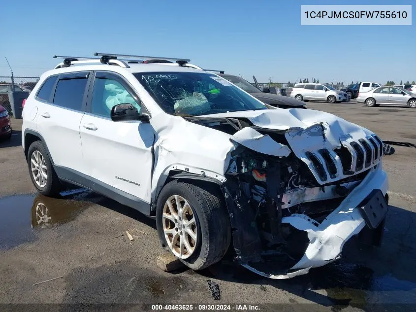 2015 Jeep Cherokee Latitude VIN: 1C4PJMCS0FW755610 Lot: 40463625