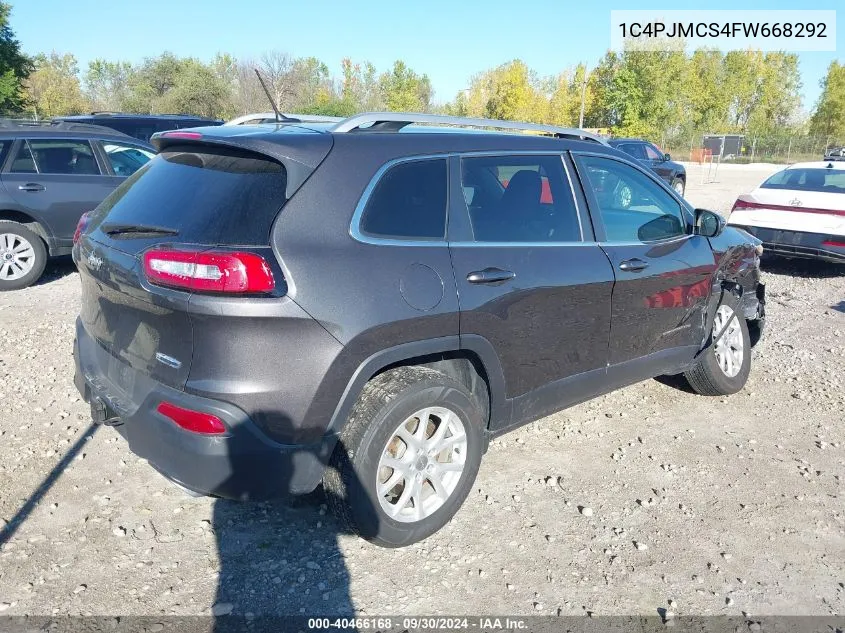 2015 Jeep Cherokee Latitude VIN: 1C4PJMCS4FW668292 Lot: 40466168