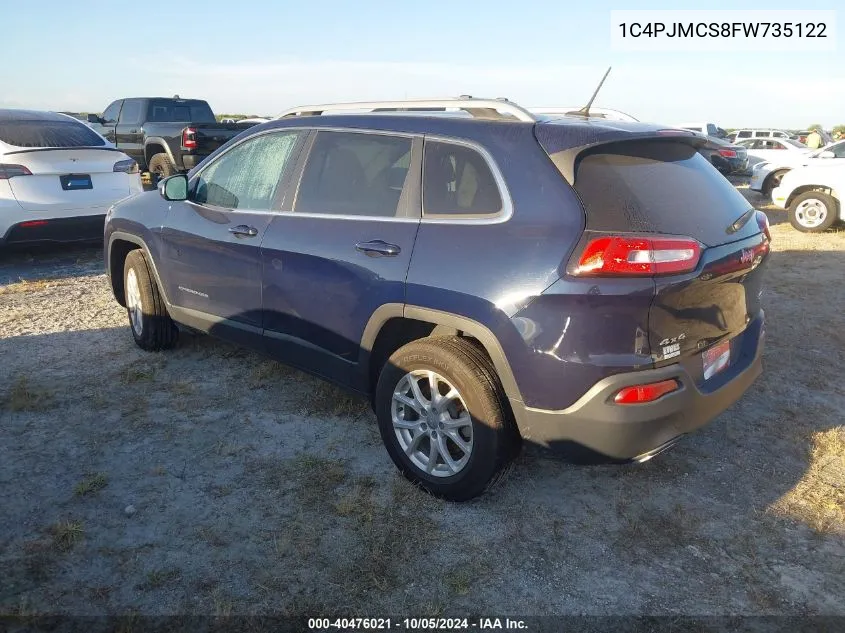 1C4PJMCS8FW735122 2015 Jeep Cherokee Latitude