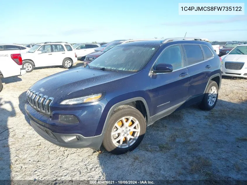 2015 Jeep Cherokee Latitude VIN: 1C4PJMCS8FW735122 Lot: 40476021