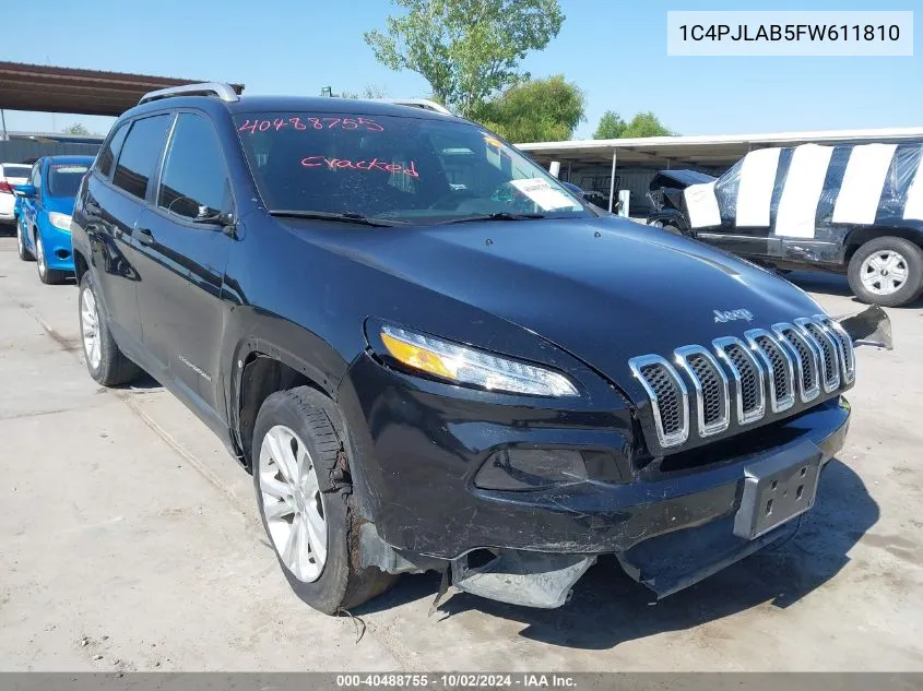 1C4PJLAB5FW611810 2015 Jeep Cherokee Sport