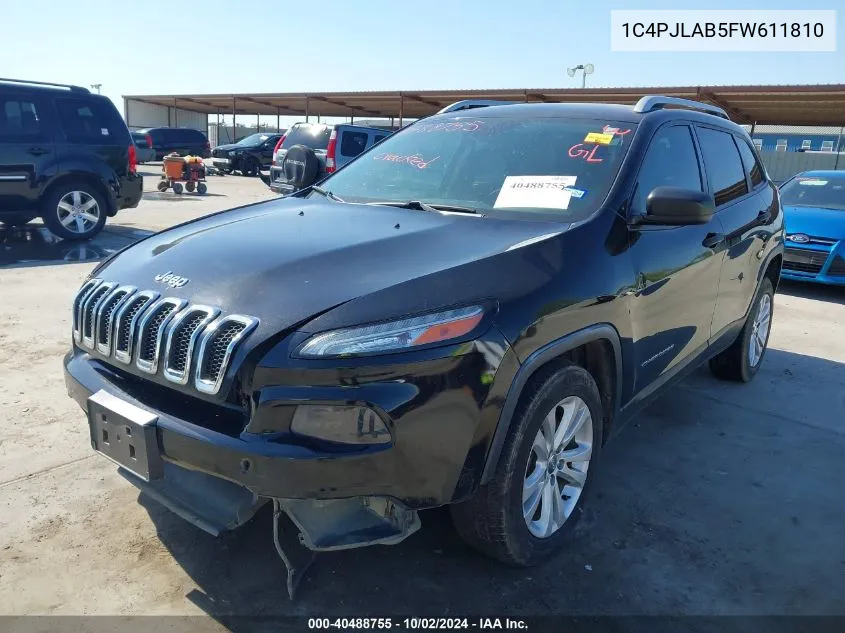 1C4PJLAB5FW611810 2015 Jeep Cherokee Sport