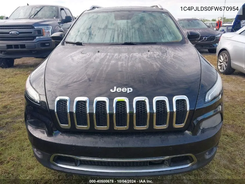 1C4PJLDS0FW670954 2015 Jeep Cherokee Limited