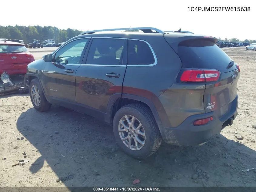 2015 Jeep Cherokee Latitude VIN: 1C4PJMCS2FW615638 Lot: 40518441