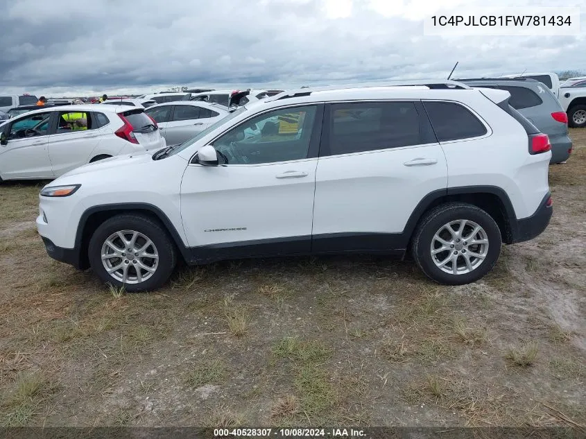 2015 Jeep Cherokee Latitude VIN: 1C4PJLCB1FW781434 Lot: 40528307