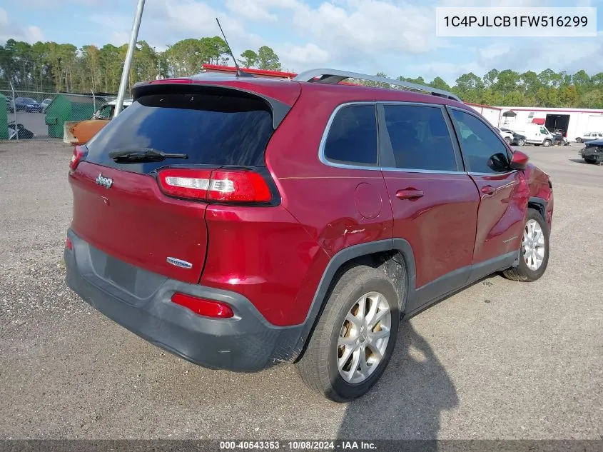 2015 Jeep Cherokee Latitude VIN: 1C4PJLCB1FW516299 Lot: 40543353