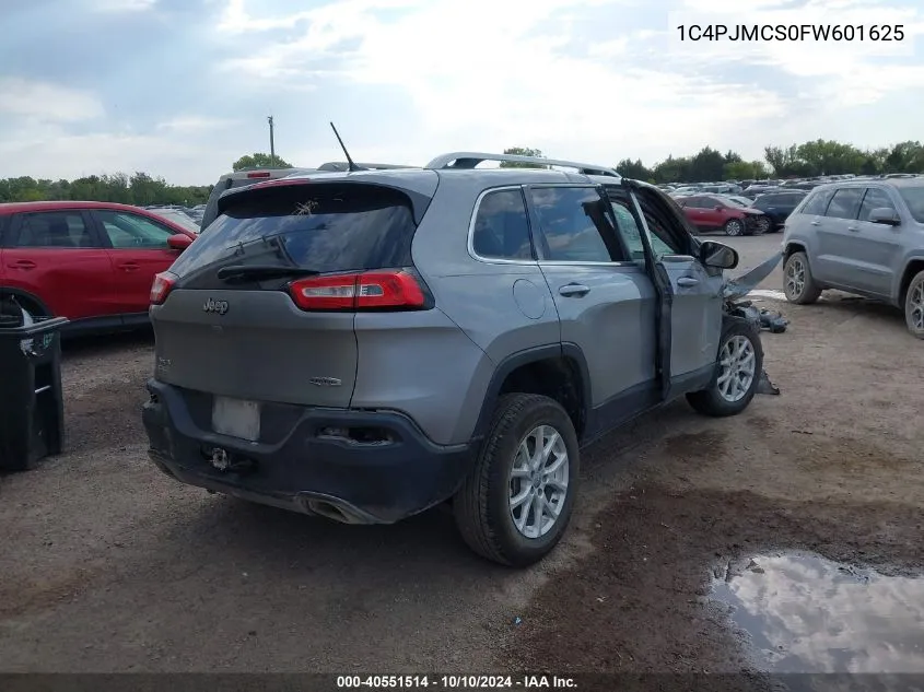 2015 Jeep Cherokee Latitude VIN: 1C4PJMCS0FW601625 Lot: 40551514