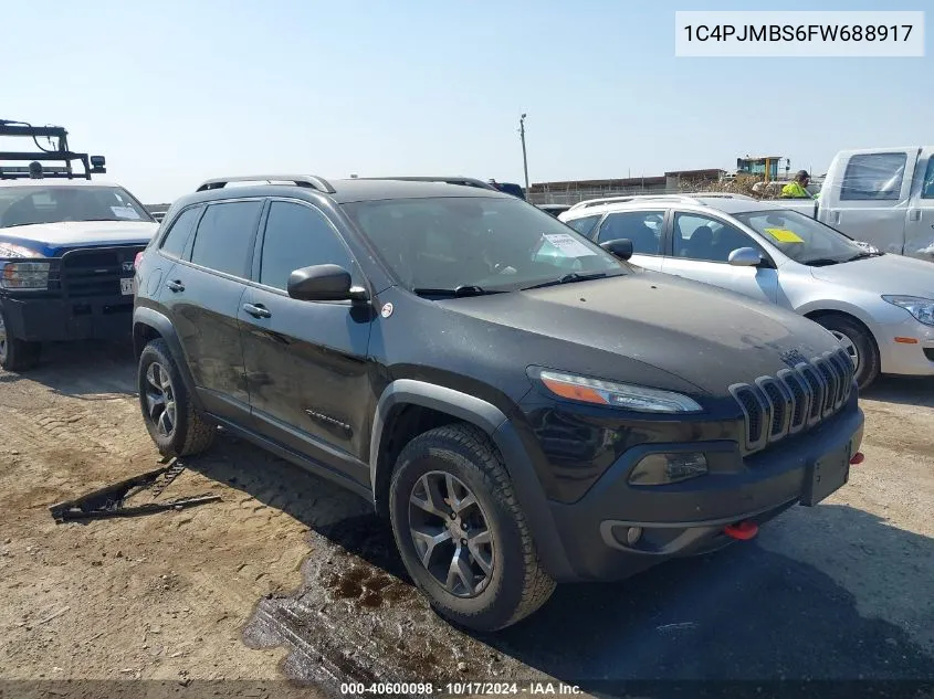 2015 Jeep Cherokee Trailhawk VIN: 1C4PJMBS6FW688917 Lot: 40600098