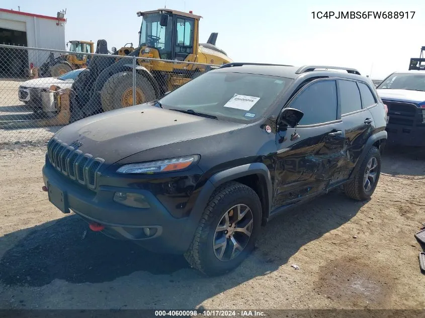 2015 Jeep Cherokee Trailhawk VIN: 1C4PJMBS6FW688917 Lot: 40600098