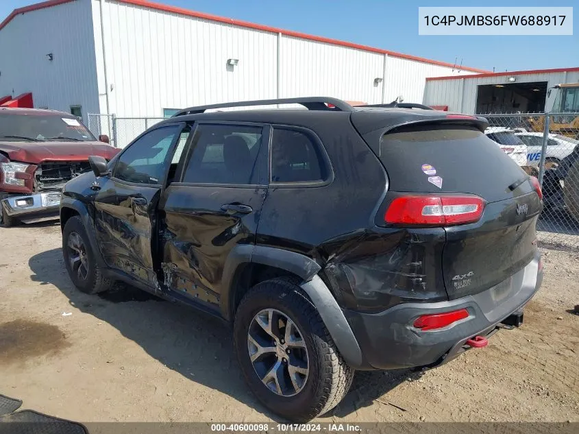 2015 Jeep Cherokee Trailhawk VIN: 1C4PJMBS6FW688917 Lot: 40600098