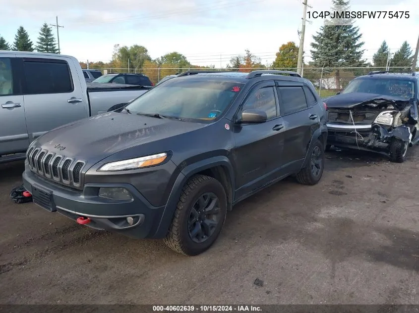 2015 Jeep Cherokee Trailhawk VIN: 1C4PJMBS8FW775475 Lot: 40602639