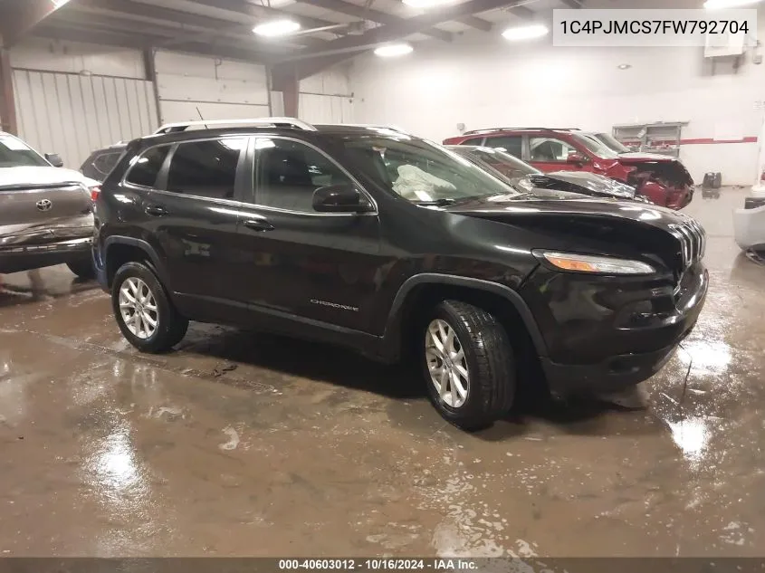 2015 Jeep Cherokee Latitude VIN: 1C4PJMCS7FW792704 Lot: 40603012