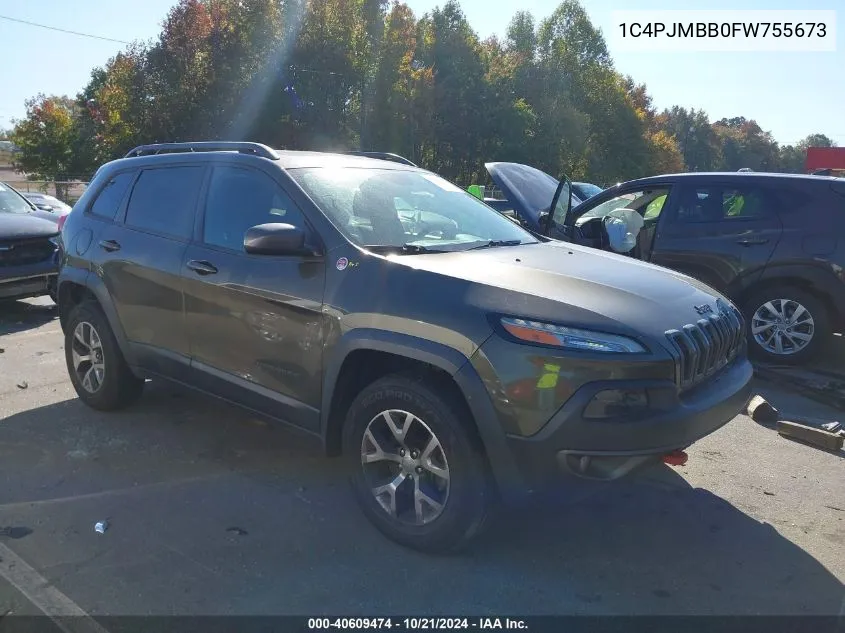 1C4PJMBB0FW755673 2015 Jeep Cherokee Trailhawk