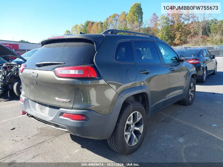 1C4PJMBB0FW755673 2015 Jeep Cherokee Trailhawk