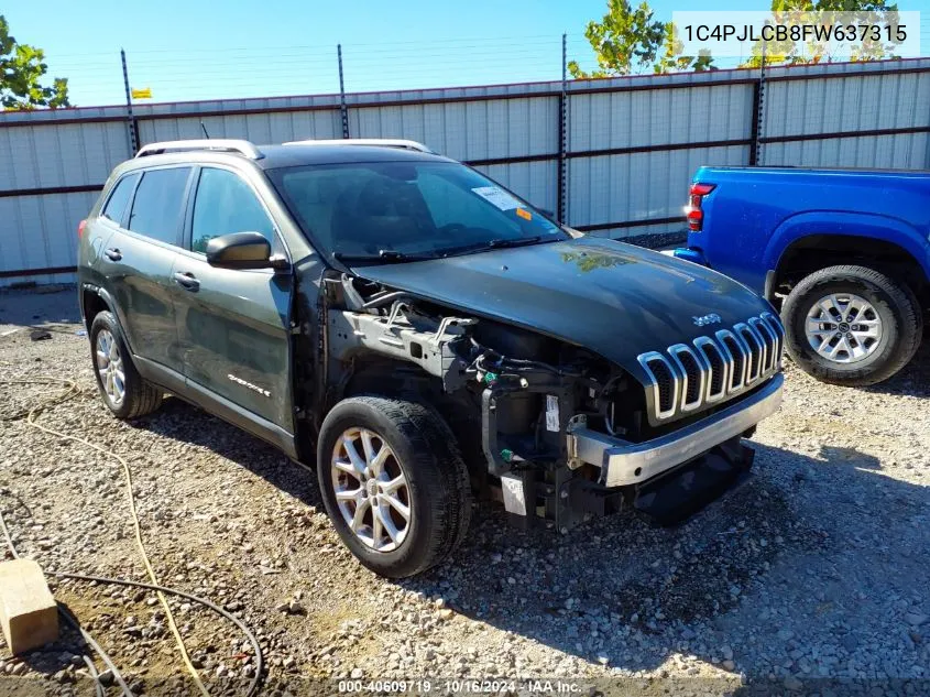 2015 Jeep Cherokee Latitude VIN: 1C4PJLCB8FW637315 Lot: 40609719