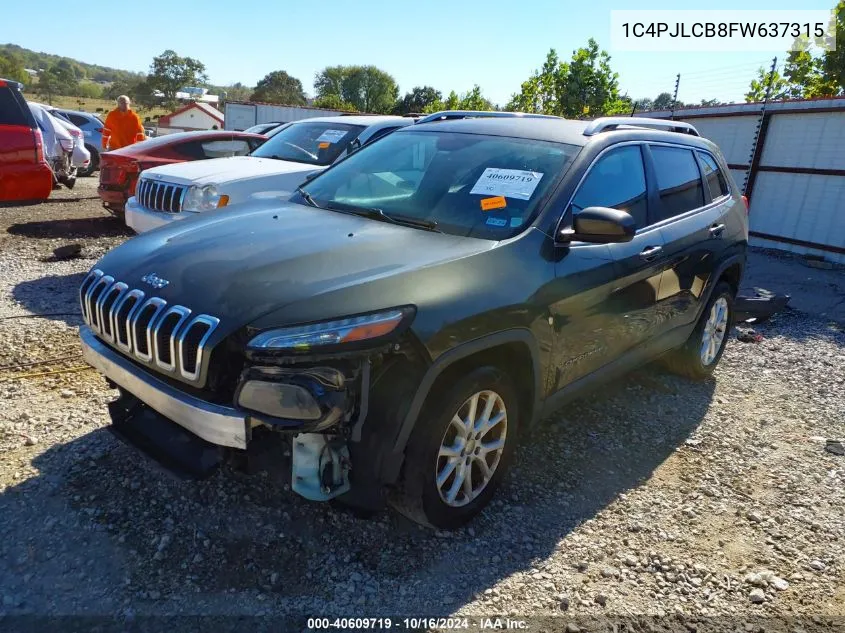 2015 Jeep Cherokee Latitude VIN: 1C4PJLCB8FW637315 Lot: 40609719