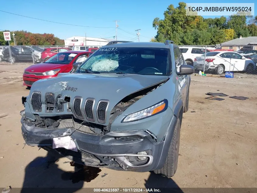 1C4PJMBB6FW595024 2015 Jeep Cherokee Trailhawk