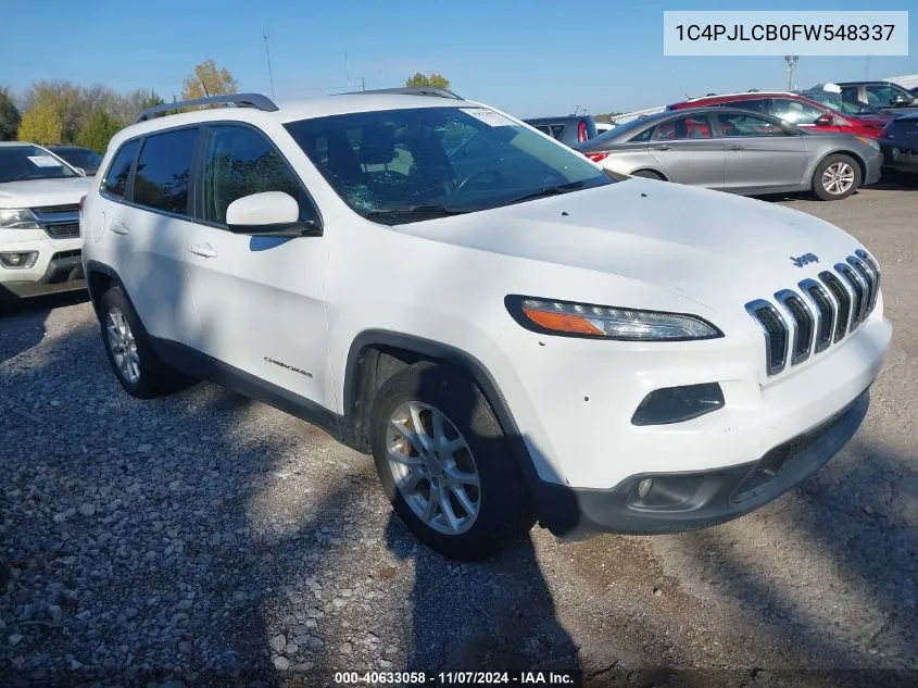 2015 Jeep Cherokee Latitude VIN: 1C4PJLCB0FW548337 Lot: 40633058