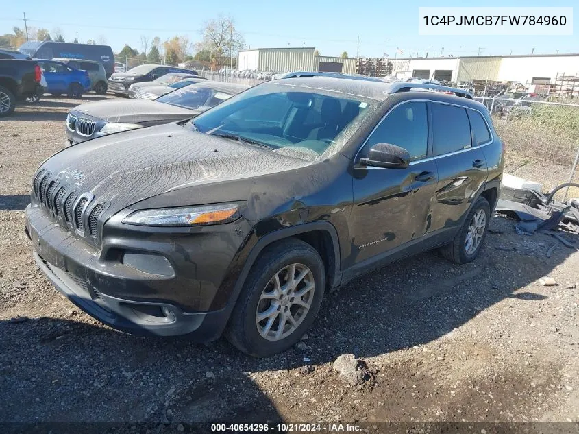 2015 Jeep Cherokee Latitude VIN: 1C4PJMCB7FW784960 Lot: 40654296